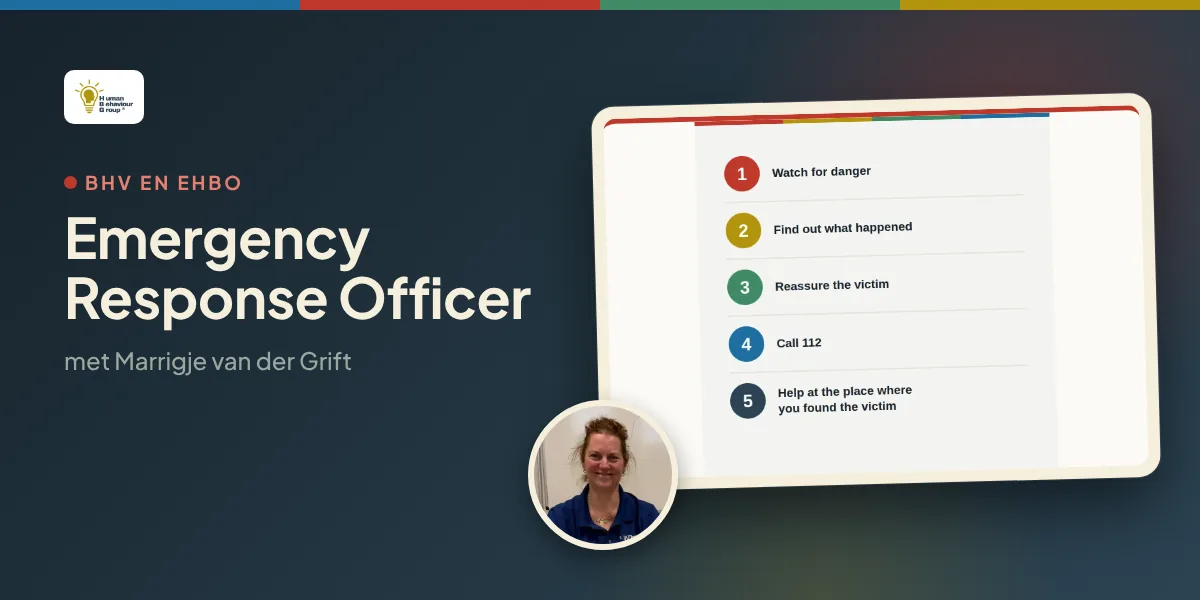 Kaartbeeld Emergency Response Officer: een onderdeel uit de training met Marrigje van der Grift