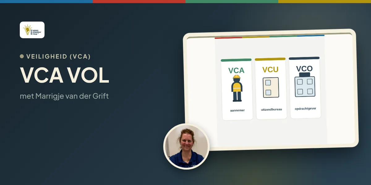 Kaartbeeld VCA VOL: een onderdeel uit de training met Marrigje van der Grift